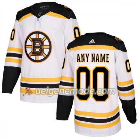 Herren Eishockey Boston Bruins Trikot Custom Adidas 2017-2018 Weiß Authentic